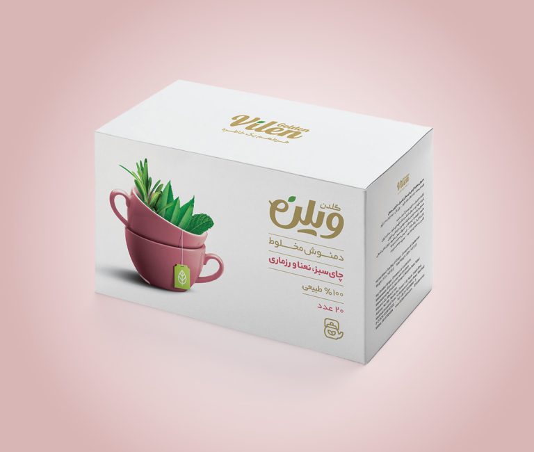 دمنوش کیسه ای چای سبز نعنا رزماری گلدن ویلن