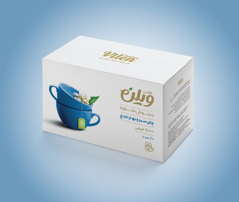 دمنوش کیسه ای چای سبز و بهار نارنج گلدن ویلن